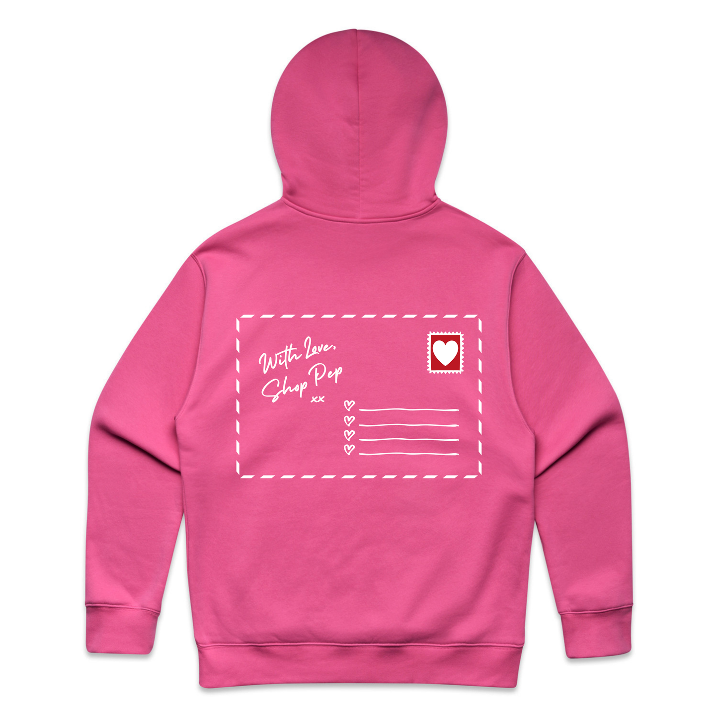 'Love Letter' Hoodie - Hot Pink