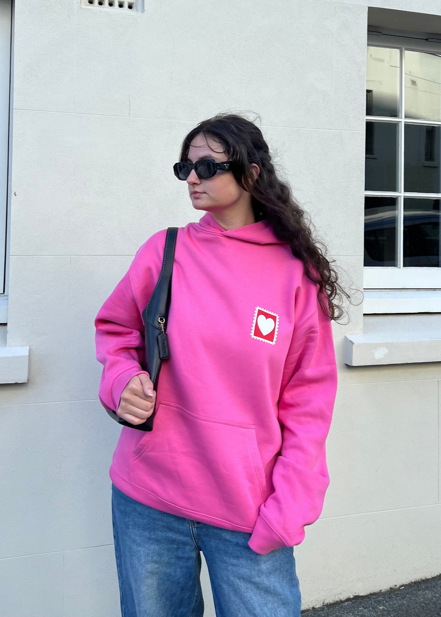 'Love Letter' Hoodie - Hot Pink