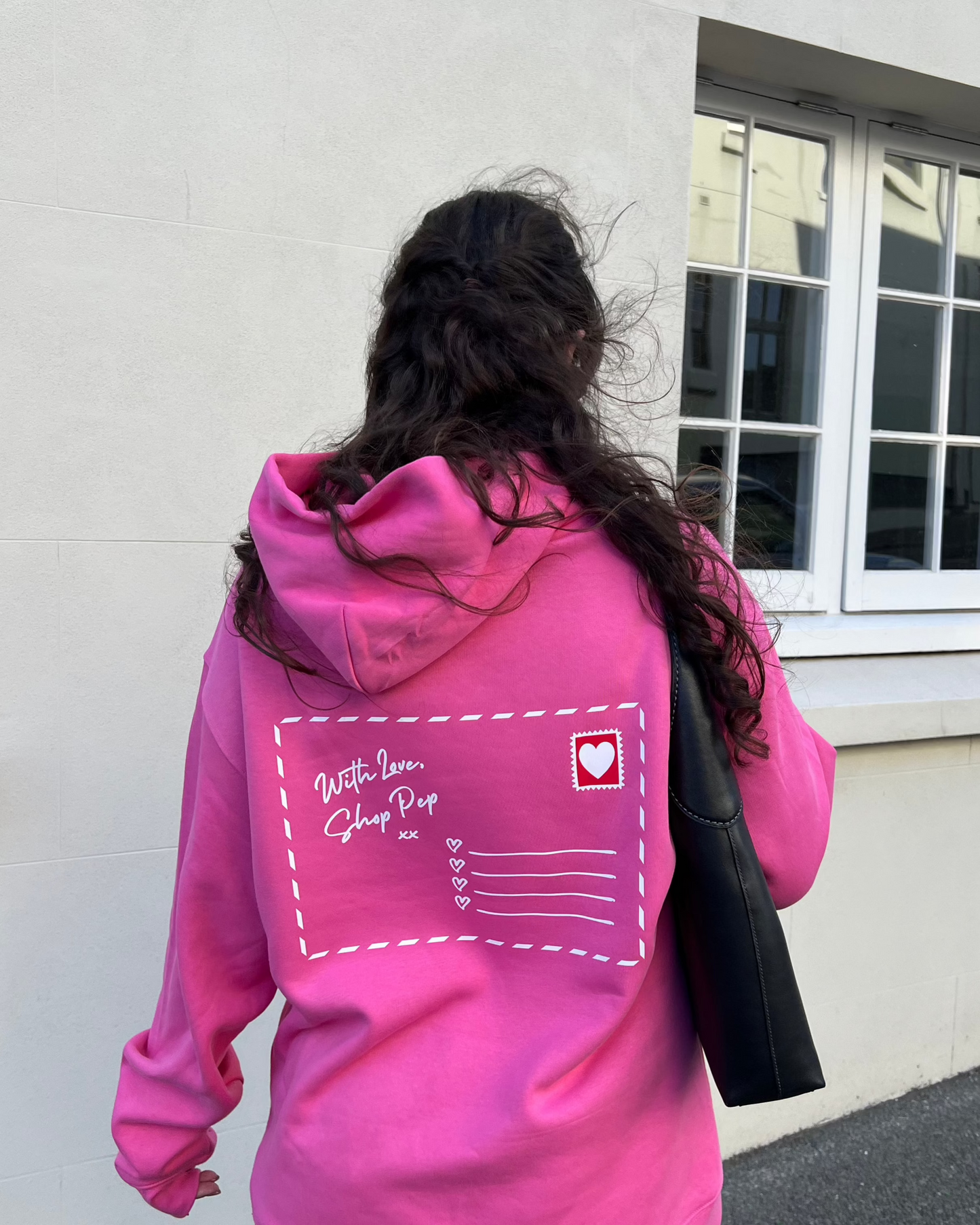 'Love Letter' Hoodie - Hot Pink