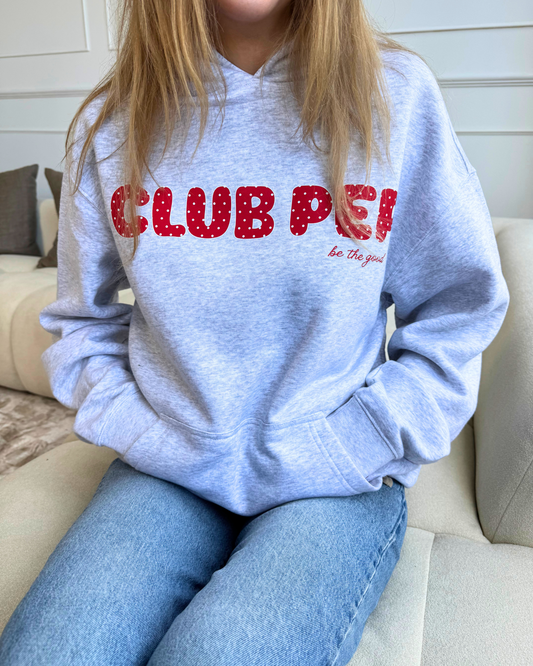 Club Pep Hoodie -  Grey Marle