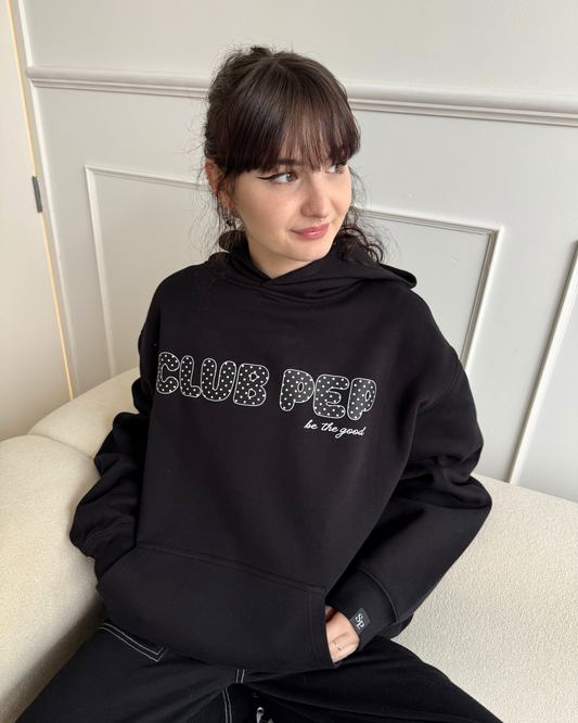 Club Pep Hoodie -  Black
